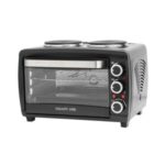 Мини-печь Galaxy LINE GL 2606, черный, 26 л, 3100 Вт (духовка 1500 Вт, конф. по 800 Вт), 3 режима работы духовки, регул-ка темп. духовки от 100 до 250°С, 4 нагревательных элемента духовки