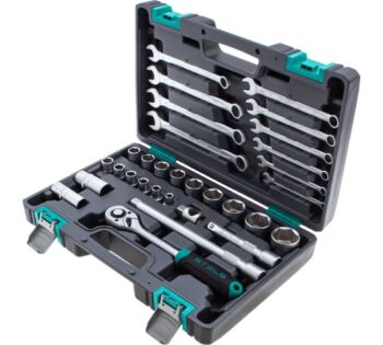 Набор инструментов, 1/2", CrV, пластиковый кейс 31 предмет// Stels