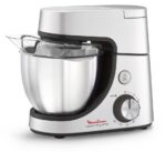 Кухонная машина Moulinex QA51AD10 планетар.вращ. 1100Вт серебристый/черный