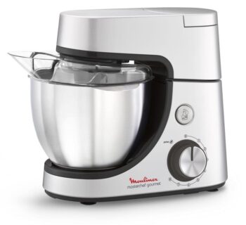 Кухонная машина Moulinex QA51AD10 планетар.вращ. 1100Вт серебристый/черный