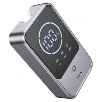 Аварийный пусковой аккумулятор HOCO QS7 10000mAh серый металл