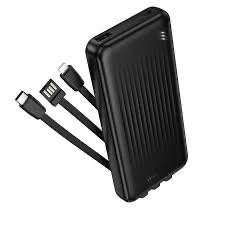 Аккумулятор внешний BOROFONE BJ79 with 3 cables 10000mAh чёрный