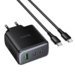 Сетевое зарядное устройство HOCO C160A PD65W(2C1A) чёрный