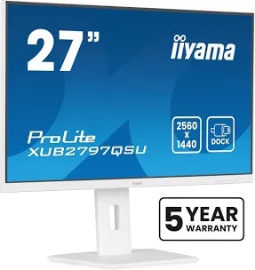 Монитор Iiyama 27" XUB2797QSN-B1 IPS Quad HD 2K (1440p) чер HDMI DP USB M/M HAS Piv 100Hz 350cd In