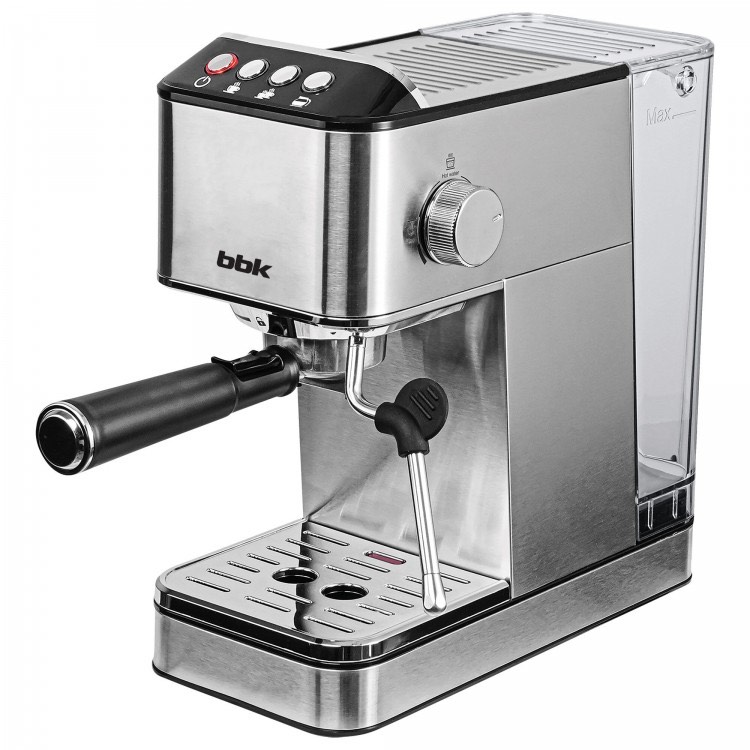 44fd1fa4db975e0e84e7fcedbd86b1b9.jpg Кофеварка BBK BCM1501 нержавеющая сталь/черный, рожковая (Кофеварка рожковая)
