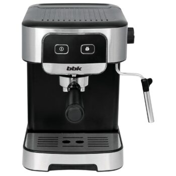 Кофеварка BBK BCM1500 черный/нержавеющая сталь, рожковая (Кофеварка рожковая)