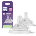 Philips Avent Соска Natural Response для бутылочек (2 шт., с 0 мес.) SCY961/02