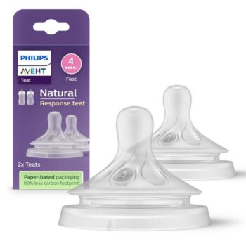 Philips Avent Соска Natural Response для бутылочек (2 шт., с 0 мес.) SCY961/02