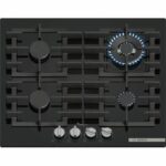 Встраиваемая газовая панель BOSCH PPC6A6I40O Serie 6, чёрная