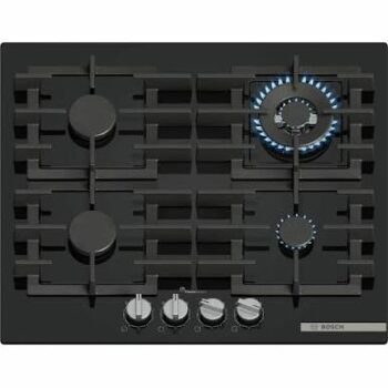 Встраиваемая газовая панель BOSCH PPC6A6I40O Serie 6, чёрная