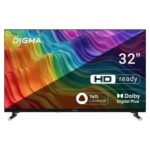 Телевизор LED Digma 32" DM-LED32SBB32 Smart Яндекс.ТВ Frameless Metal черный/черный/HD/60Hz/DVB-T/DV