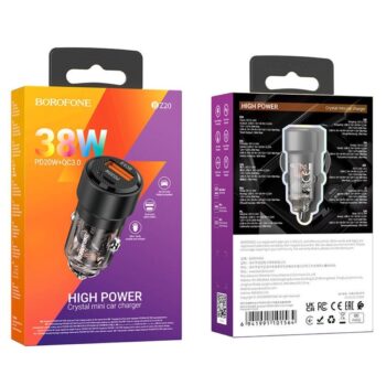 АЗУ BOROFONE BZ20 38W PD20W+QC3.0 чёрный