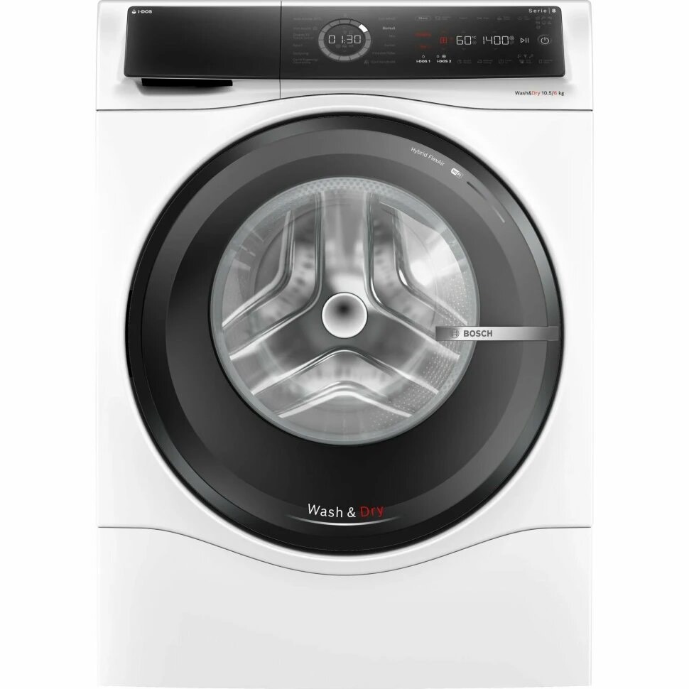 962e88e4ffce15c871840581585fc6cf.jpg Стиральная машина Bosch Serie 8 WNC254A0SN пан.швед. фронт. макс.:10.5кг (с сушкой) белый