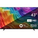 Телевизор LED Digma 43" DM-LED43SBB33 Smart Яндекс.ТВ Frameless Metal черный/FULL HD/60Hz/DVB-T/DVB-