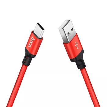 Кабель USB HOCO X14 Times speed 2м Type-C красный-чёрный