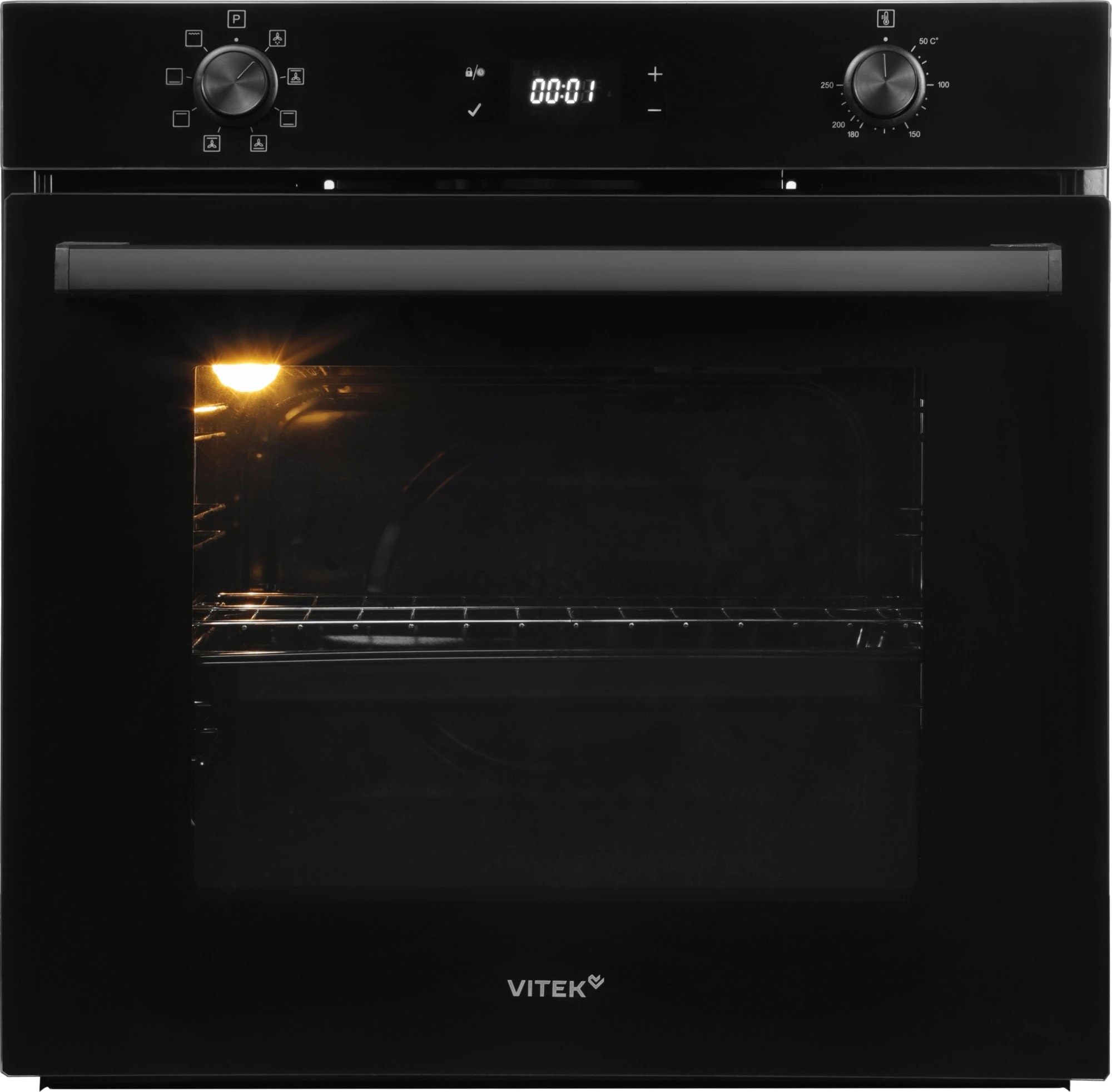 b8f083329a57d625871d81491561adba.jpg Духовой шкаф Электрический Vitek VEO 6480 BG стекло черное