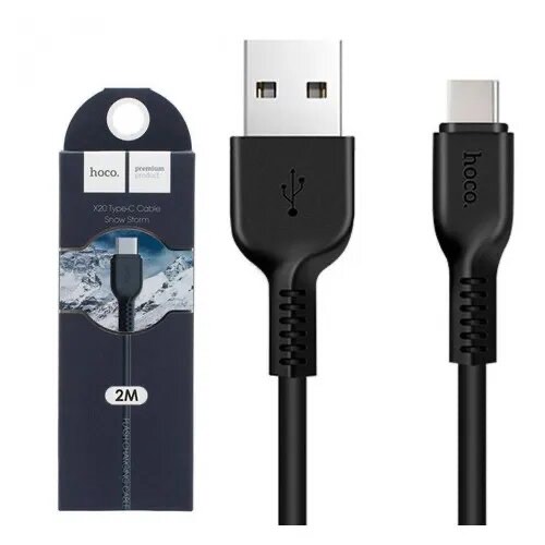 c8c4a4f6e5abb61e6f4e462701e5b6d8.jpg Кабель USB HOCO X20 Flash 2м Type-C чёрный