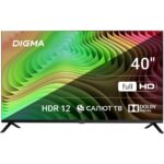 Телевизор LED Digma 40" DM-LED40SBB36 Smart Салют ТВ Frameless Metal черный/FULL HD/60Hz/DVB-T/DVB-T