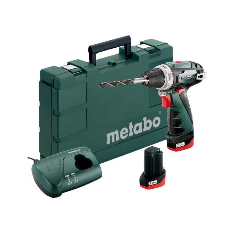 5787e7320f202741dbb7b0cb5c1e16c3.jpg Дрель-шуруповерт Metabo PowerMaxx BS аккум. патрон:быстрозажимной (кейс в комплекте) (600080500)