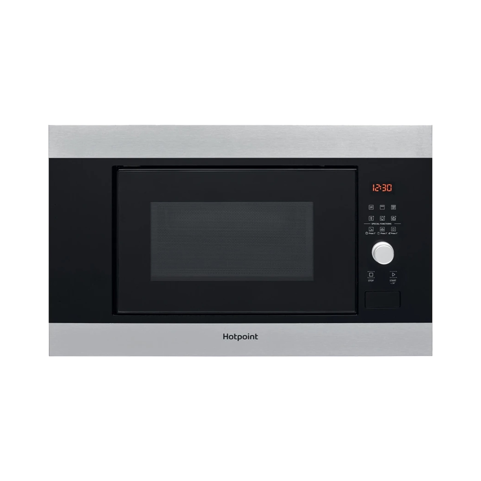 58c501979ff557f113b2ccba248d2352.jpg Микроволновая Печь Hotpoint MF20G IX HA 20л. 800Вт нержавеющая сталь/черный (встраиваемая)
