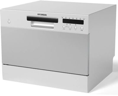 788846ed2ac38aeae027d56a8c256088.jpg Посудомоечная машина Hyundai DT301 серый/серебристый (компактная)