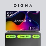 Телевизор LED Digma 55" DM-LED55UBB41 Smart Android TV Frameless Metal т.серебр./серебристый/4K Ultr