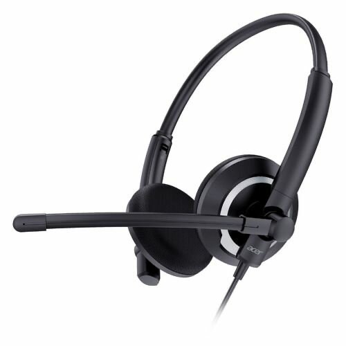 006354313df601ba7bdadb7cb5f09f11.jpg Наушники с микрофоном Acer OHW307 черный 1.8м накладные (ZL.HDSEE.002)