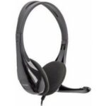 Наушники с микрофоном A4Tech HS-9 черный 1.8м накладные (HS-9 (BLACK))