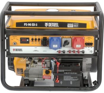 Генератор бензиновый PS-90ED-3, 9,0кВт, переключение режима 230В/400В, 25л, электростартер// Denzel
