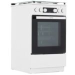 Плита Комбинированная Gorenje GK5C41WF-B белый (стеклянная крышка) реш.чугун