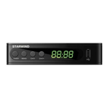 Ресивер DVB-T2 Starwind CT-200 черный