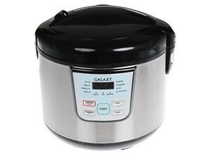 143ea821da64c5d6892d0bbba3622f93.jpg Мультиварка Galaxy GL 2642, серый, объем 4 л, 900 Вт, 11 программ приготовления, функция автоматического поддержания температуры, электронное управление, светодиодиодный дисплей, таймер и отлож. старт до 24 ч, выпускной клапан, съемный контейнер для