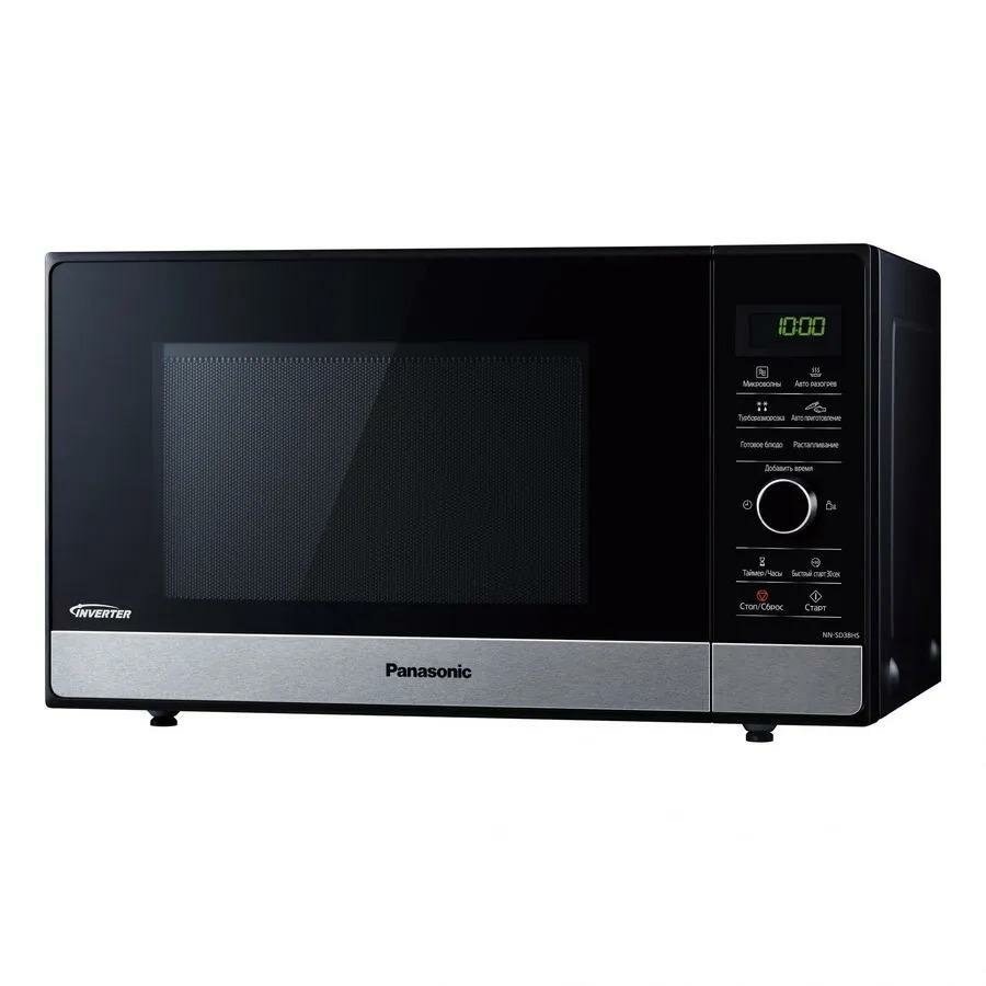 17699144ec6fd5a52bf5b498035b7717.jpg Микроволновая Печь Panasonic NN-SD38HSZPE 23л. 1000Вт черный/серебристый