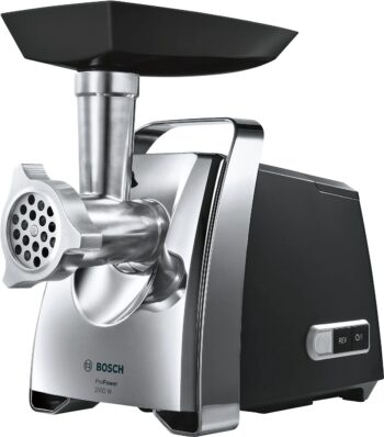 Мясорубка Bosch MFW67440 2000Вт черный/серебристый