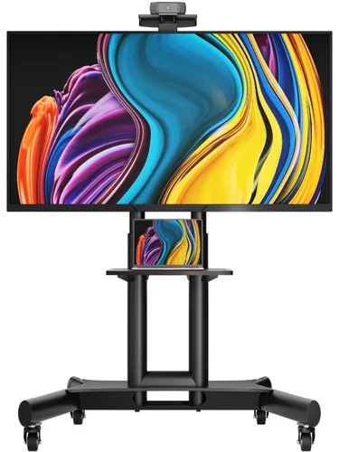 182b86c8539fe2ab96a8f21ed8e9cc1c.jpg Подставка для телевизора Onkron TS1551 черный 40"-70" макс.60.5кг напольный мобильный