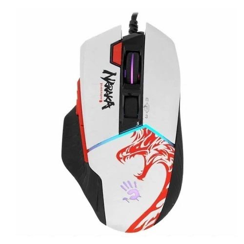 1da663bf46cd24a19ff06737218d8c6f.jpg Мышь A4Tech Bloody W95 Max Naraka белый/рисунок оптич. 12000dpi USB 10but