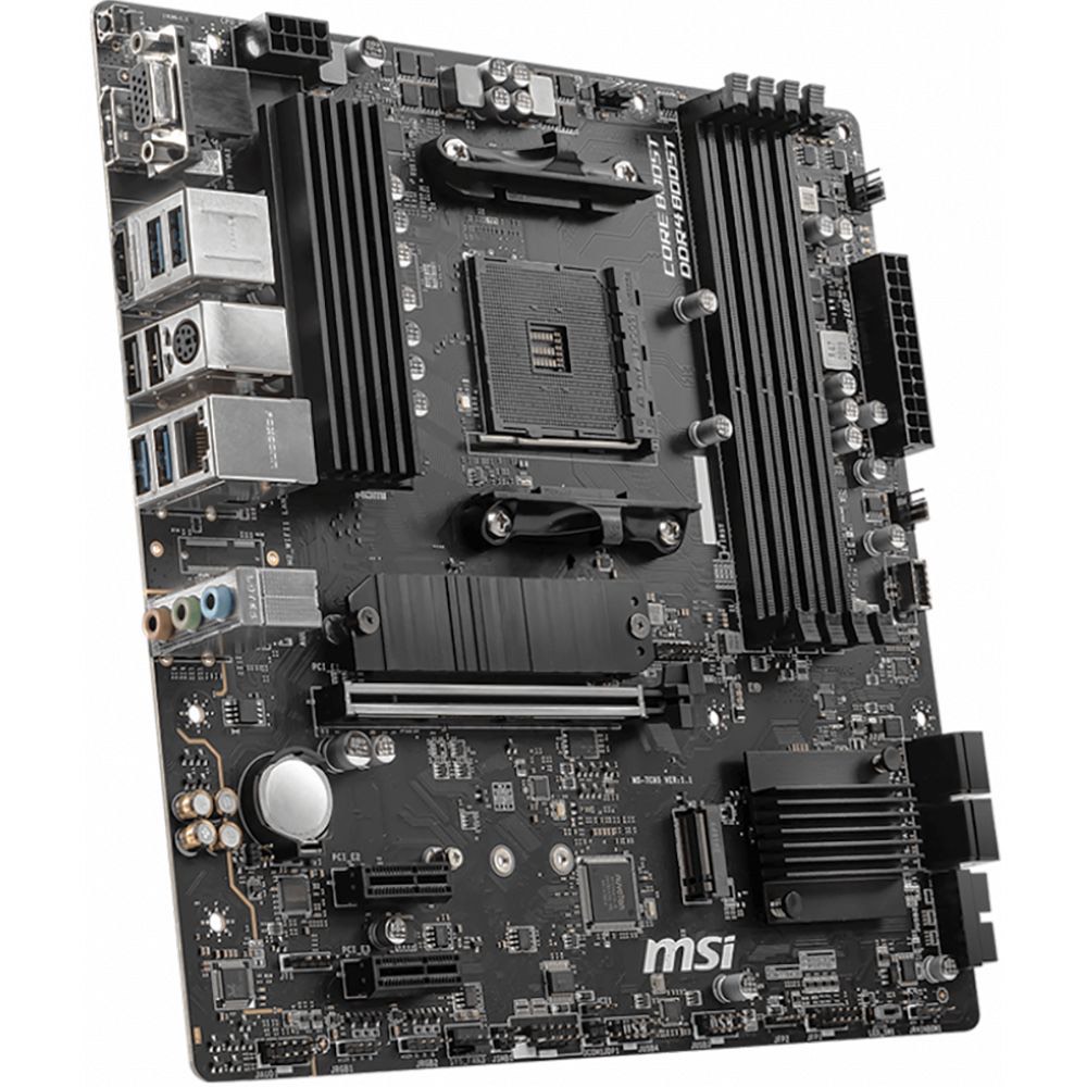 1ffe96803d021758422d554b4300c49b.jpg Материнская плата MSI B550M PRO-VDH Soc-AM4 AMD B550 4xDDR4 mATX AC`97 8ch(7.1) GbLAN RAID+VGA+HDMI+