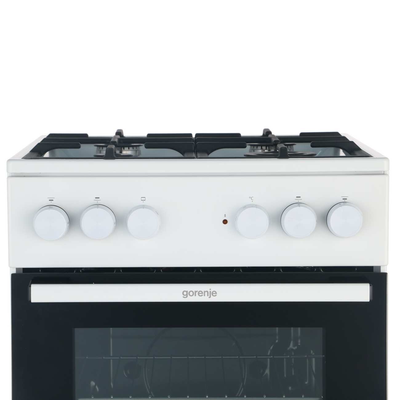2a378d41fded1824f2854c74ced42737.jpg Плита Комбинированная Gorenje GK5A20WF белый (стеклянная крышка) реш.чугун