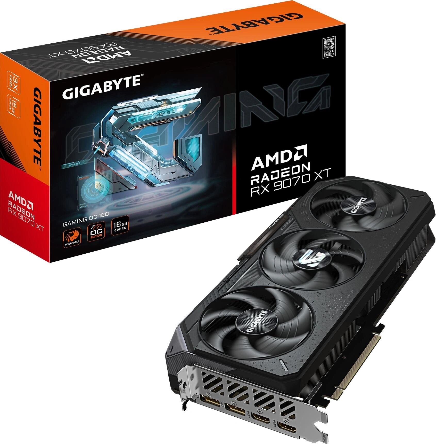 2fcb5eff8ddfff67a050d2832a09b14c.jpg Видеокарта Gigabyte PCI-E 5.0 GV-R9070XTGAMING OC-16GD 1.0 AMD RX9070XT 16Gb 256bit GDDR6 2520/20000