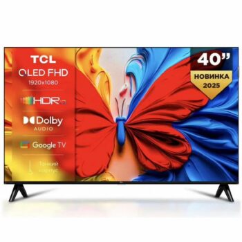 Телевизор QLED TCL 40" 40S5K Smart черный/FULL HD/DVB-T/60Hz/DVB-T2/DVB-C/DVB-S/DVB-S2/USB/WiFi