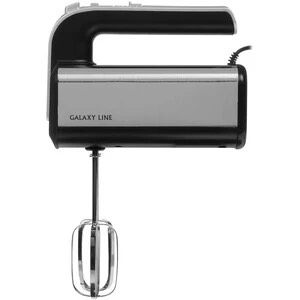 398973575ce1cf2883778a0070a1d145.jpg Миксер электрический Galaxy LINE GL 2228, серебристый с черным, ручной, 700 Вт, 5 скоростей + режим “ТУРБО”, 2 насадки-венчика, 2 насадки для замешивания теста, кнопка для извлечения насадок, книга рецептов