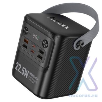 Аккумулятор внешний HOCO J152 80000mAh 22.5W+PD20W+light power чёрный