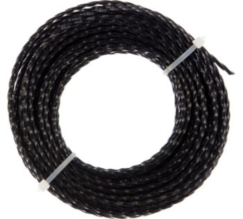 Леска PATRIOT Profline D 2,0 мм L 15 м (скрученный квадрат, черный) 200-15-5 на пластиковой обойме
