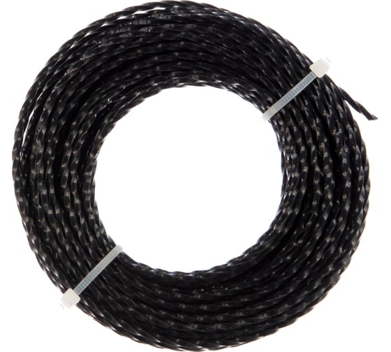 45fd8fb44081f3d4a6b5c51af628a05e.jpg Леска PATRIOT Profline D 2,0 мм L 15 м (скрученный квадрат, черный) 200-15-5 на пластиковой обойме