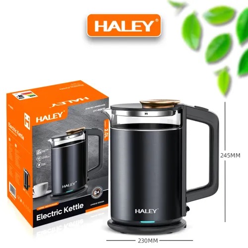 4cd0bbbc70e78567835b1029970f15f1.jpg Электрический чайник Haley HY 8905, пластиковый корпус, черный, 2л, вращение 360, мощность 1800 вт