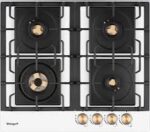 Газовая панель Weissgauff HGG 641 WV Volcano Burner Nano Glass