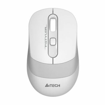 Мышь A4Tech Fstyler FG10S белый/серый оптич. 2000dpi silent беспров. USB для ноутбука 4but (FG10S WH