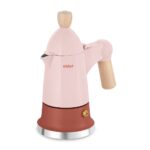 Кофеварка гейзерная КТ-7152-1 (светло-розовый)