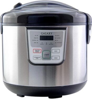 Мультиварка Galaxy GL 2641, черный, объем 5 л, 900 Вт, 11 программ, равномерный нагрев, антипригарное покрытие, электронное управление, светодиодный дисплей, таймер и отлож. старт до 24 ч, функция автоматического поддержания температуры, выпускной кл