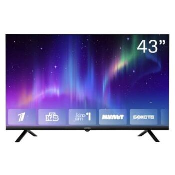 Телевизор KION 43" Smart TV (43U7H32KN) + годовая подписка KION в подарок. Цвет черный